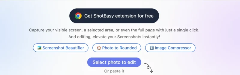 ShotEasy：在线截图编辑神器，无需注册，轻松提升图片质量-✨️免费用✅️
