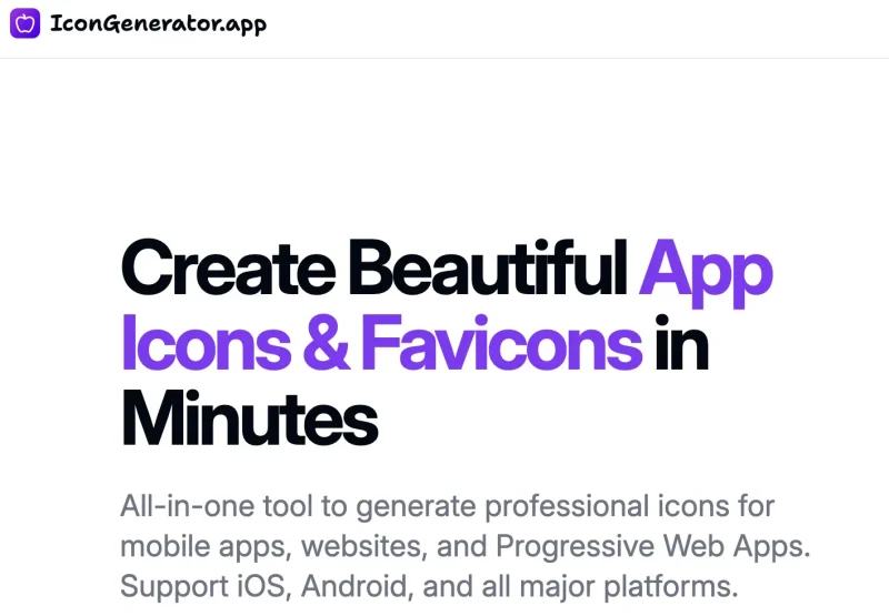 专业App图标和网站Favicon一站式生成器，可快速导出多平台所需图标并永久免费使用-免费用