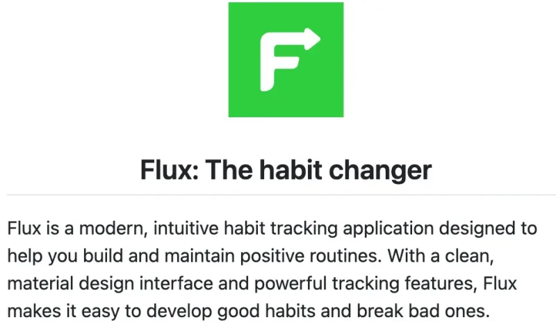 Flux：告别拖延，养成好习惯的习惯追踪神器-✨️免费用✅️