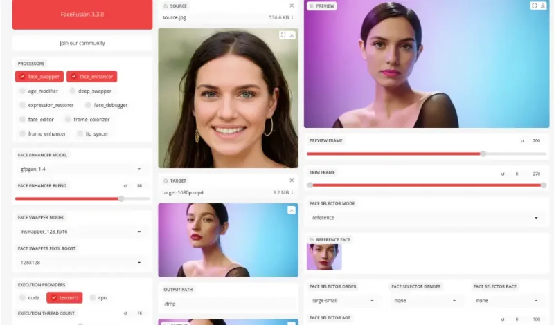 FaceFusion：领先的AI换脸平台安装与使用指南-🎉数字奇遇🎉