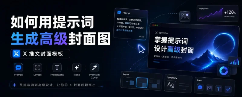 AI作图全平台合集：X、小红书、公众号、电商、PPT等10个场景的提示词模板-🎉数字奇遇🎉