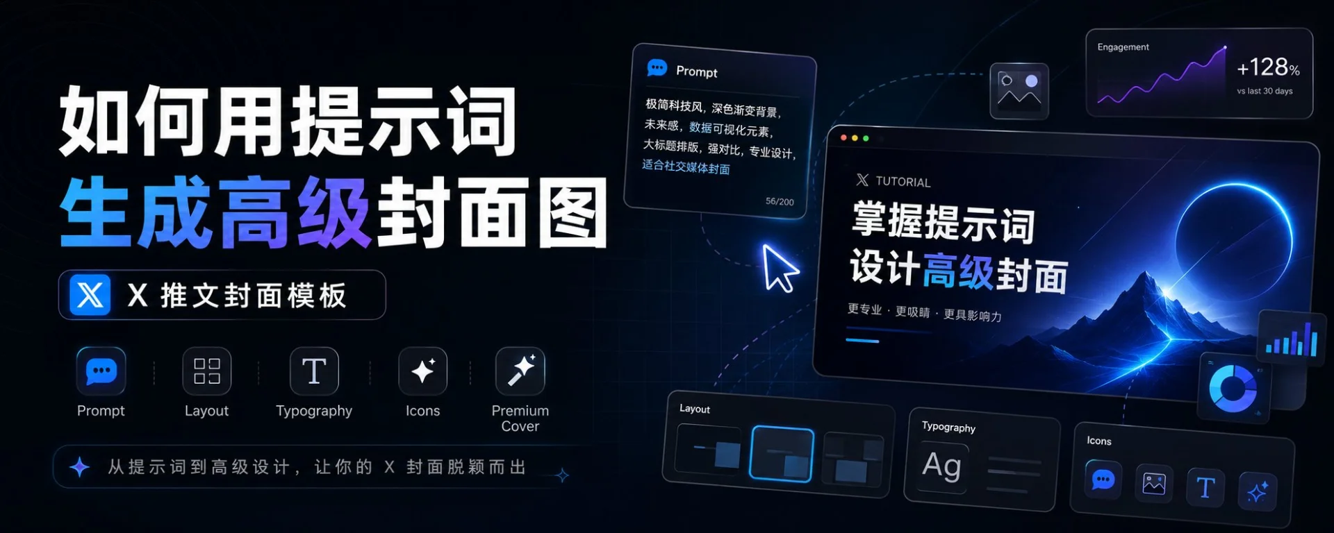 AI作图全平台合集：X、小红书、公众号、电商、PPT等10个场景的提示词模板-🎉数字奇遇🎉