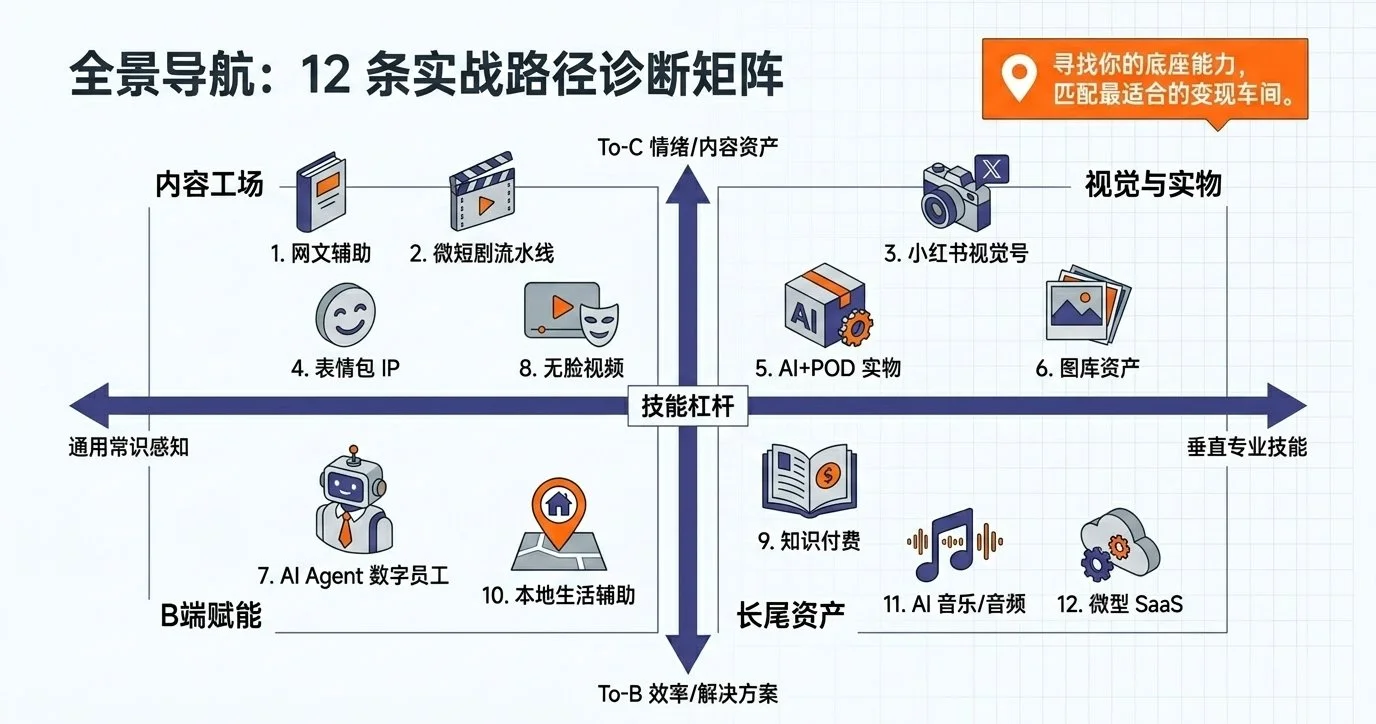 AI 掘金：2026 年普通人的 8 条 AI 变现野路子深度解析-🎉数字奇遇🎉