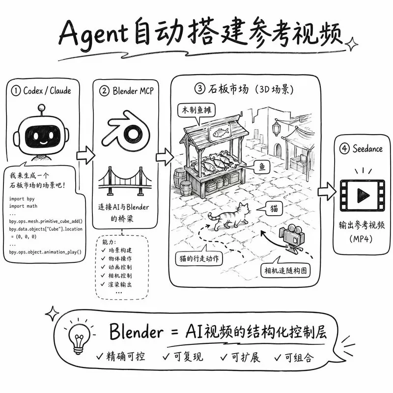 图片[8]-Blender + Seedance：AI 视频导演级精准控制的 20 种玩法深度解析-🎉数字奇遇🎉