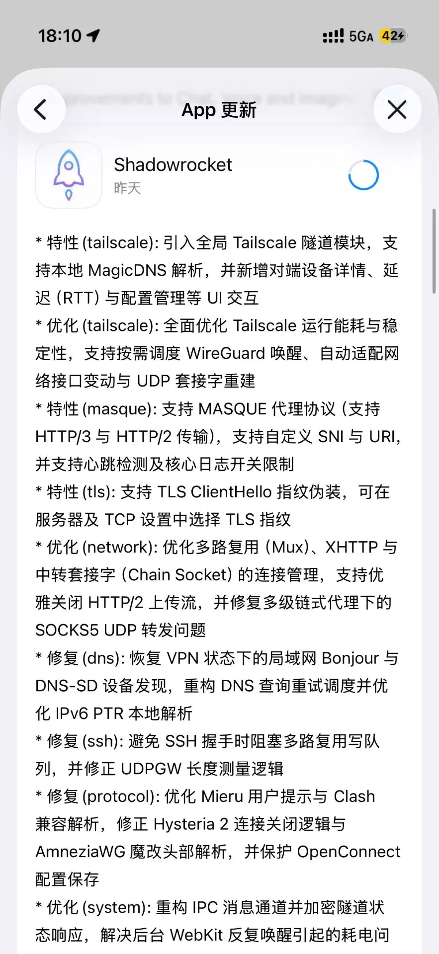 Shadowrocket 更新详解：Tailscale 全局隧道、MASQUE 与 TLS 指纹配置指南-🎉数字奇遇🎉
